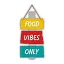 Food Vibes Only Wall Hanging
