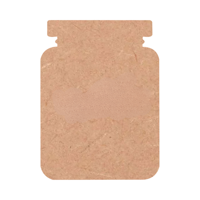 MDF Storage Jar Shape Cutout