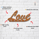 Wooden Love Key Holder