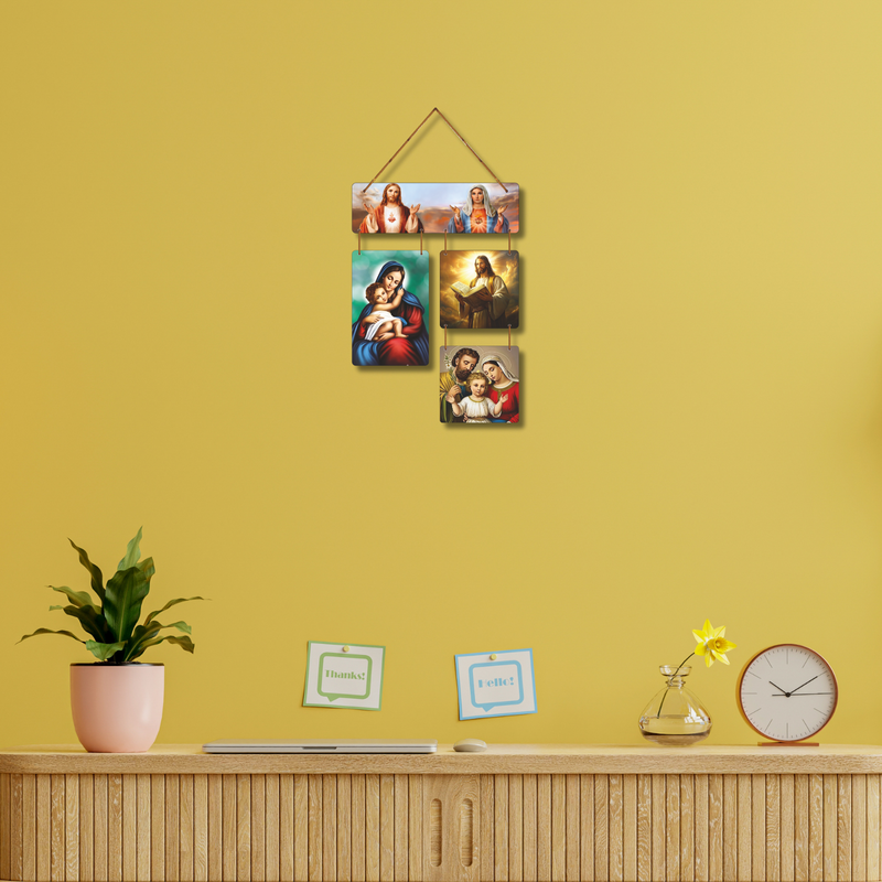 "Jesus Woodon Door" Wall Hanging