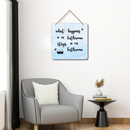 "What happens in the bathroom stays in the bathroom"  Wall Hanging - ICraft asia