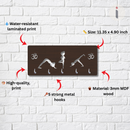 Yoga Postures Wooden Key Holder