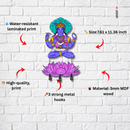 Lord Vishnu Wooden Key Holder - ICraft asia