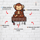 Sab Moh Maya Hai Monkey Wooden Key Holder - ICraft asia