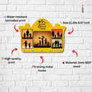 Home Sweet Home Family Theme Wooden Key Holder - ICraft asia