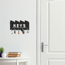 Black Cat Design Wooden Wall Key Holder - ICraft asia