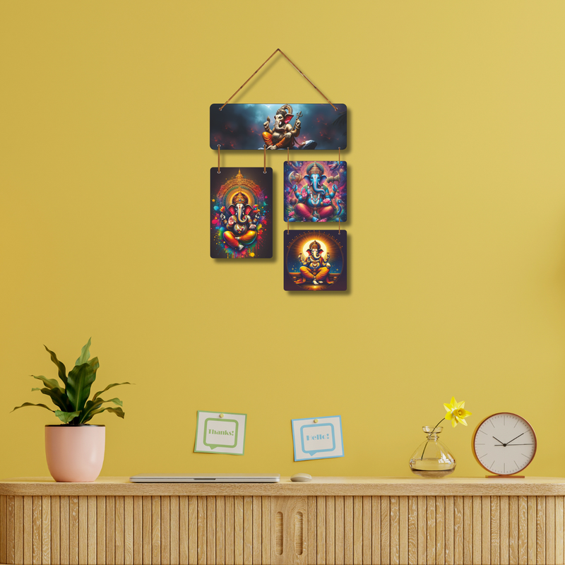 "Divine Blessings of Lord Ganesha" – Artistic Wall Hanging