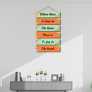 Where there is love Wooden Wall Hanging