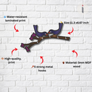 Love Birds Wooden Key Holder