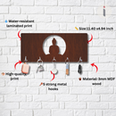 Wooden Buddha Key Holder