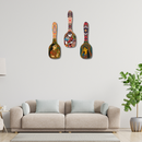 Madhubani Art Wooden Spoon Wall Hanging