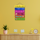 "Party Rules" Wall Hanging - ICraft asia