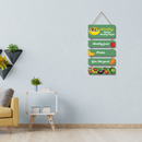 Healthy Food Wooden Wall Hanging