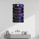 Keep Going motivational wooden wall hanging