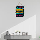 Work Hard In Silence Wooden Wall Hanging