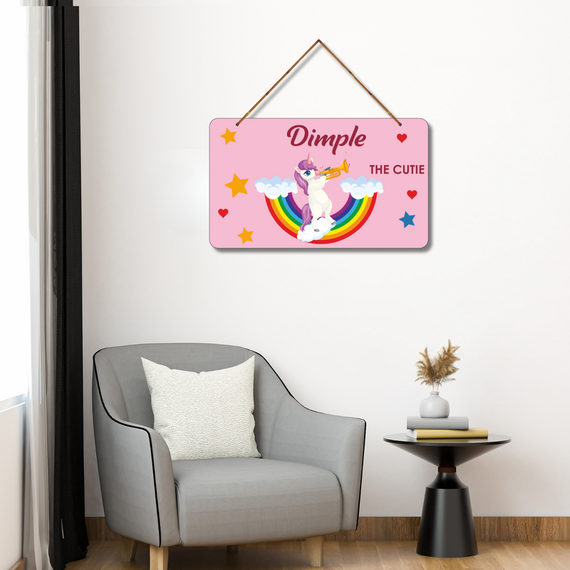 "Door kid name plate"  wall hanging