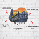 Motorcycle Adventure Wooden Key Holder