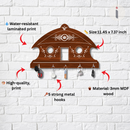 Elegant Wooden House Design Key Holder