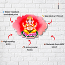 Divine Lord Ganesha Wooden Key Holder - ICraft asia