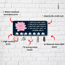 Lotus Spiritual Wooden Key Holder