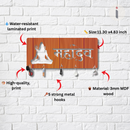 Mahadev Wooden Key Holder