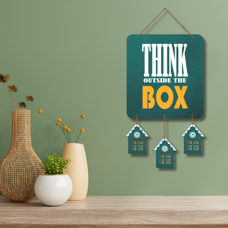 "Think Outside the Box" wall hanging - ICraft asia