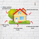 Wooden House Shaped Key Holder