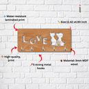 Love Wooden Key Holder with Cat