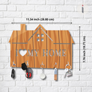 I Love My Home Wooden Key Holder