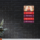 Shantakaram Buddhik Pradam Wooden Wall Hanging