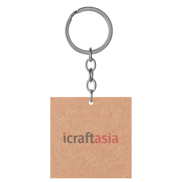 Classic Tag Shapes MDF Keychain