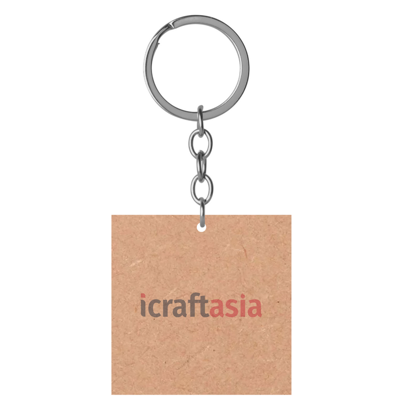 Classic Tag Shapes MDF Keychain