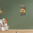 Bless the Food, Family & Love Wooden Wall Hanging