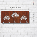 Wooden Lotus Key Holder