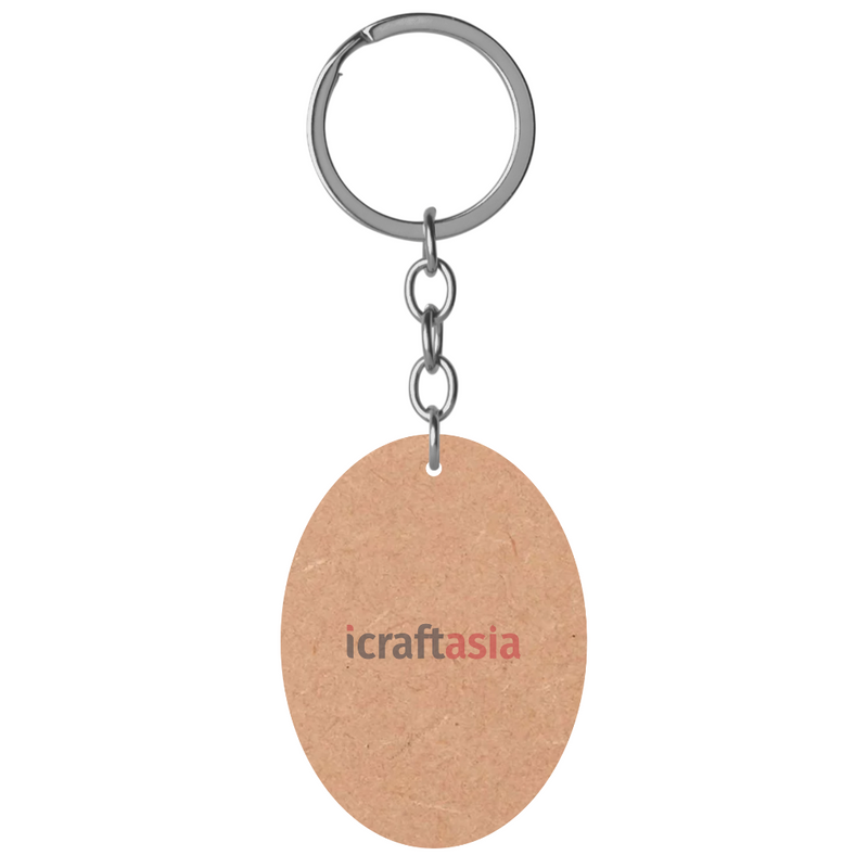 Classic Tag Shapes MDF Keychain