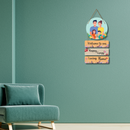 "Welcome to Our Happy Crazy" wall hanging