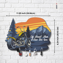 Motorcycle Adventure Wooden Key Holder