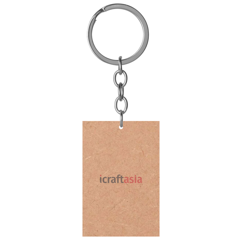 Classic Tag Shapes MDF Keychain