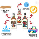 Folk Art Inspired Decorative Wooden Chopping Board Set