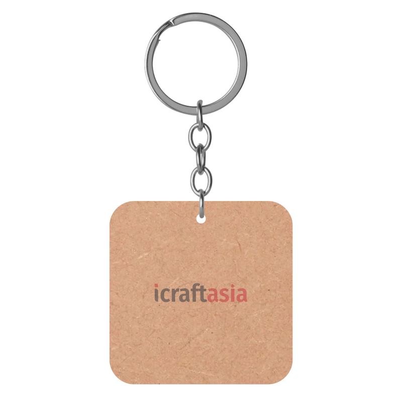 Classic Tag Shapes MDF Keychain