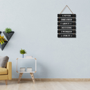 Dream. Work. Achieve Wall Hanging