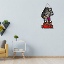 Gym Freak Cartoon Wooden Wall Hanging
