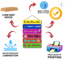 "Party Rules" Wall Hanging - ICraft asia