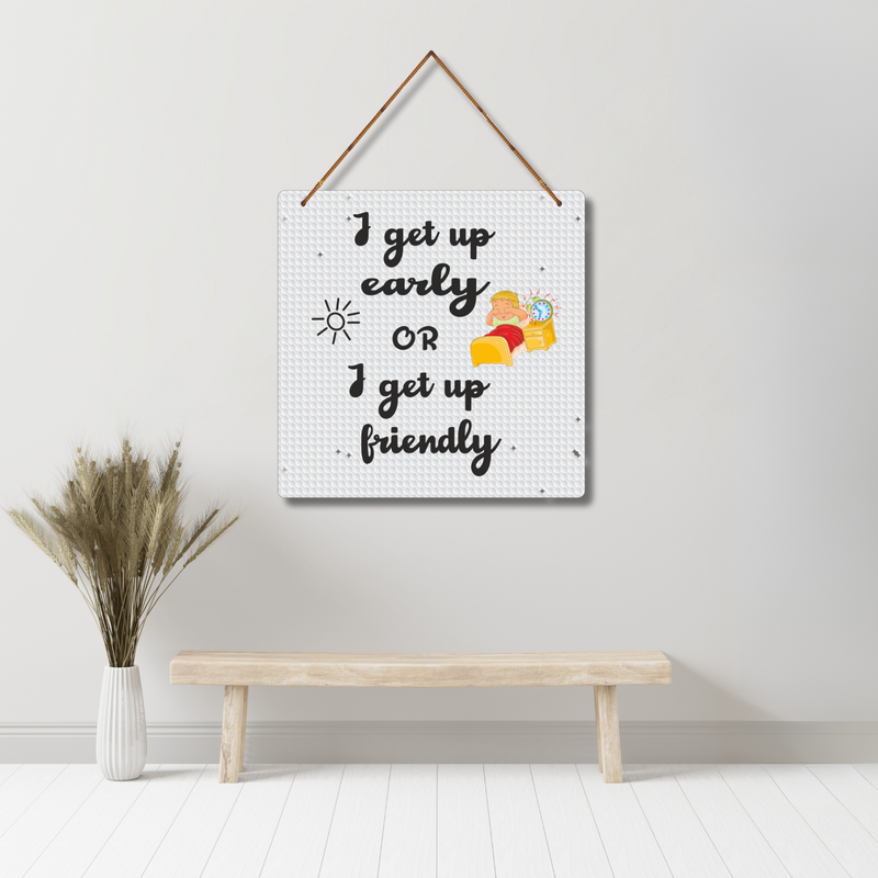 "Choose Wisely: Wake-Up Mood Edition" Wall Hanging