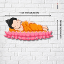 Sleeping Buddha Wooden Key Holder