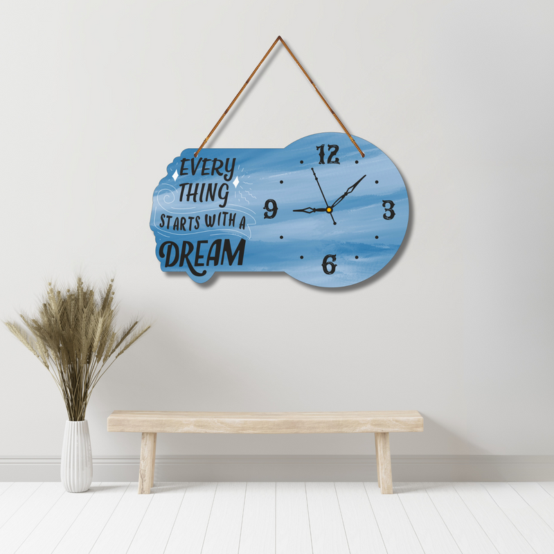 "Dream Big, Begin Now" Wall Hanging