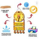 Premanand maharaj  With Krishna Mantra Wall Hanging