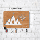 Jai Shri Ram Wooden Temple Key Holder