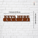 Keys Here Wooden Key Holder
