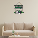 Keep Smiling Panda Wall Hanging